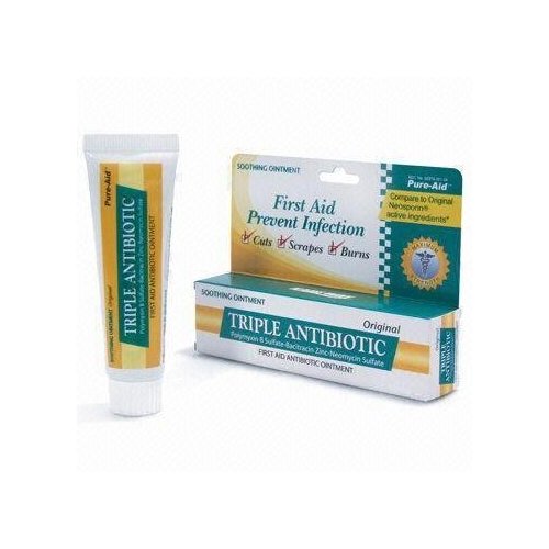 Pure-aid Triple Antibiotic Firs Aid Antibiotic Ointment 0.33oz (2 Pack)