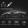 GUOKAI Remote Control Car, 1/24 Scale RC Sport Racing Toy Car, Compatible with Lamborghini Sesto Elemento Model Vehicle for Boys Girls Gray