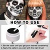 QIUFSSE Black and White Face Painting Kit Professional Halloween Face Paint,Oil Based Face Paint Halloween Makeup Kit with 3Pcs Facepaint Brushes,Body Paint for Cosplay,Costume and Theater