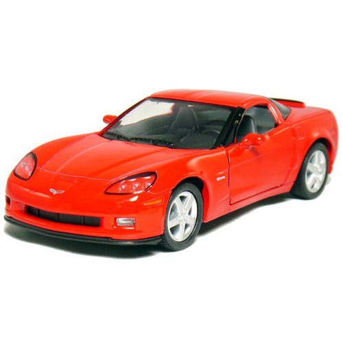 KiNSMART 2007 Corvette Z06 5inch 1:36Scale Die Cast Metal Model Toy Cars RED