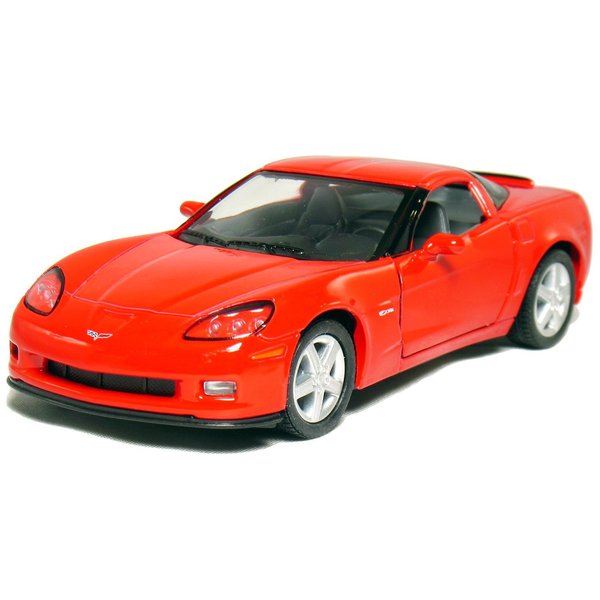 KiNSMART 2007 Corvette Z06 5inch 1:36Scale Die Cast Metal Model Toy Cars RED