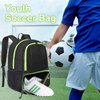 YOREPEK Soccer Backpack, Lightweight Soccer Bag, Water resistant Sport Equipment Bags Fit Basketball to Match Training