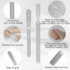4 Pieces kit Stainless Steel Nail File with Anti-Slip Handle, Reusable Manicure Filer and Nail Lifters for Natural Nails Removing Calluses,Dead Skin Great for Home Salon