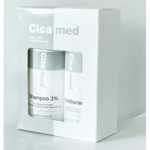 Hair Loss Treatment, Shampoo 3% Procapil and Conditioner Set, Cicamed Organic Science
