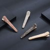 Ruihfas Fashion 4Pcs Eye-catching Women Girls Pearl Rhinestone Beak Clip Duckbill Clip Alligator Clip Hair Clip Hairpin 2.36×0.4 inch