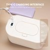 Baby Wipe Warmer and Baby Wet Wipes Dispenser, 5 Modes of Temperature Heating Control Portable Diaper Wipes Warmer for Newborn Baby, Baby Shower Gifts White