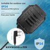 Retevis Walkie Talkie Speaker Mic,IP54 Waterproof 2 Pin Shoulder Speaker Mic,for RT22 RT68 RT27 H777 RB26 RB29,Compatible with BAOFENG UV-5R BF-F8HP UV-5G Plus 5RM pxton Arcshell Two Way Radio(1 Pack)