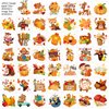 HOWAF 96 Pieces Fall Temporary Tattoos,48 Styles Fall for Jesus Temporary face Tattoos Stickers for girls boys,Thanksgiving Harvest Fake Tattoos with turkeys,pumpkins,maple leaves for Happy Fall party