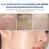 PLUSREAL Spring Water + Hyaluronic Acid Serum, 1.01 fl.oz.｜Lightweight Deep Hydrating Face Serum to Prevent Cracky, Cakey Makeup