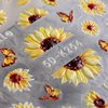 4Sheets Sunflowers Nail Art Stickers Decals 5D Embossed Summer Sun Flowers Nail Decals Engraved Flower Nail Sticker Designs Self-Adhesive Nail Sticker Supplies for Women Floral Manicure Decorations