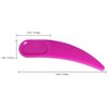 PANA Curved Boomerang Disposable Plastic Cosmetic Spatula for Mixing and Sampling Makeup, Skincare, Creams, Lotions, and Masks (Pink, 1 Pack)
