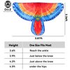 D.Q.Z Bird-Wings-Costumes for Kids with Bird Masks, 3 Pack Eagle Owl Wings for Boys Girls Halloween Dress Up Party Supplies (Parrot)