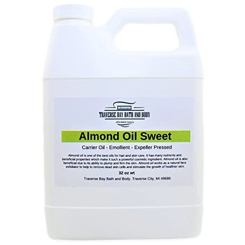 Traverse Bay Bath and Body Sweet Almond Oil Soap making supplies. Expeller Pressed/Cold pressed. 32 oz.