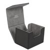 AEGIS GUARDIAN Card Deck Box for MTG, Commander Deck Box Hold 120+ Sleeved Cards, Leather Strong Magnet Card Deck Case Holder for Magic Cards TCG CCG, Black