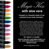 Magic Kiss Pack of 12 Color Changing Aloe Vera Lipstick set, MADE IN USA (Green)