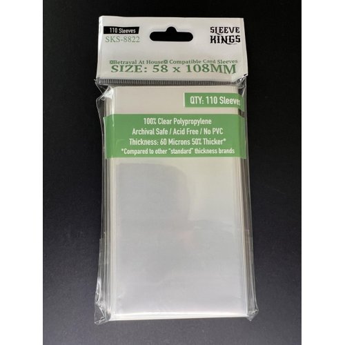 Sleeve Kings Betrayal at House on the Hill Card Sleeves (58x108mm) - 110 Pack, 60 Microns