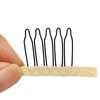 20 pcs/lot Wig Combs for Making Wig Caps 5-teeth Wig Clips Steel Teeth with Cloth Wig Combs for Hairpiece Caps Herina Wig Accessories Tools Wig Clips for Wig (Blonde)