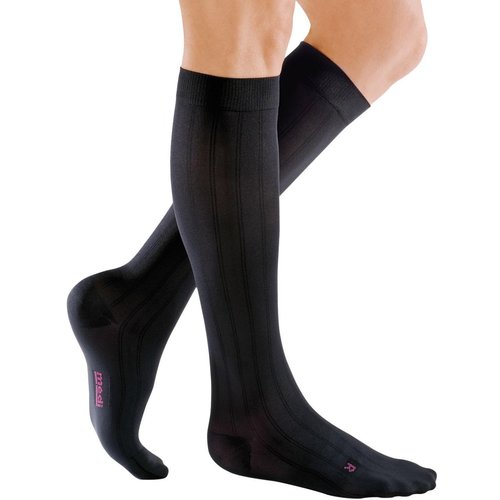 mediven for Men Classic, 20-30 mmHg, Calf High Compression Stockings, Closed Toe, Black, V