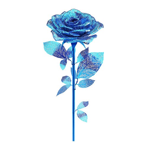 Piececool 3D Metal Puzzles Rose Flower Model Kits, Artificial Fake Flowers Metal Building Blocks DIY 3D Puzzle for Adults, for Father Mothers Valentines Day, 15Pcs