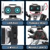 REMOKING Robot Toy, STEM Remote Control Robot Toys for Kids, Educational Intelligent RC Robots with Dance, LED Eyes, Interactive Smart Robot Toys Gifts for Boys Girls Kids 3 4 5 6 Years Old