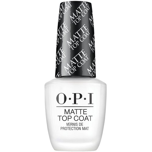 OPI Matte Top Coat | Nail Polish Matte Finish Top Coat | Prevents Chipping, Protects Nails, Fast Drying