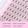 EMEDA 320 Fans Premade Lash Fans Pointy Thin Base XL Boxes Premade Fans Eyelash Extensions Stable D Curl Lash Extension Premade Fans Pre Fanned Volume Lash Extensions (8D-0.07-D-8-15mm)