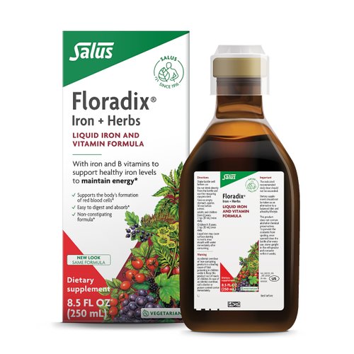 Floradix by Salus Iron &amp; Herbs - Liquid Herbal Supplement for Energy Support - Iron Supplement wi...
