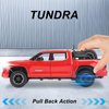 Tundra Truck Toys for 3 4 5 6 7 Year Old Boys Off-Road Pickup Toy Trucks for Boys Age 3-5 Diecast Metal Trucks with Light and Sound Pull Back Toy Cars Birthday Gift for Kids (Red)