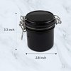 AUEAR, Eyelash Glue Storage Tank Lash Extension Organizers Activated Carbon Sealed Storage Jar Leak Proof Container Cylinder (Black)