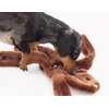 Doggles Plush Penta Dog Toy, Brown, Bear