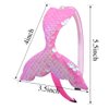 WJYX BOWS 10pcs Girls Headbands Sequins Glitter Mermaid Party Hairbands with Teeth Reversible Fish Tail Headband Birthday Party Favors Hair Accessories for Toddlers Kids Children