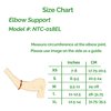 NeoTech Care Elbow Support Brace with Rayon Fabric Made from Bamboo, Gray (Size L, 1 Unit)