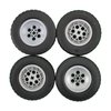 Building Blocks Technic Parts 4 pcs TYRE Dia. 62X20 & Rim Dia. 43.2 X 18 Compatible with Lego for Kids Boys Toy