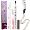 HSEE Eyebrow Pen - Eye Brown Makeup, Eyebrow Pencil with a Micro-Fork Tip Applicator Creates Natural Looking Brows Effortlessly and Stays on All Day, Dark Brown/Chestnut