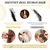 Tape in Hair Extension Human Hair Invisible Straight 22 inch Tape Hair Extension for Women Seamless Skin Weft #4 Chocolate Brown Real Hair Extension Tape ins Human Hair 20 Pcs/50g