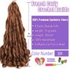 ELAOGI 18Inch French Curly Braiding Hair 8Packs French Curls Bouncy Braiding Hair Synthetic Hair Extensions Pre Streched Wavy Braiding Hair (18 Inch (Pack of 8), 30#)