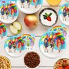 40pck Rainbow High Dolls Party Supplies include 20 plates, 20 napkins for the High Dolls birthday party decoration