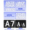 Seloom 148 PCS 3" Reflective Mailbox Numbers Stickers for Outside,White Letter and Number Stickers Address Numbers for Mailbox,Self Adhesive Vinyl Waterproof House Decal Stickers for Door Cars Home