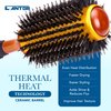 Medium Round Blow Dry Brush - Boar Bristle, Thermal Ceramic Barrel, Professional Anti-Static Roller Hair Brush for Styling and Blow Drying - 14 Row, For Medium to Long Hair - By Cantor