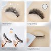 EMEDA False Eyelash Glue Super Strong Hold 24H Clear Glue Latex Free Eyelash Glue Waterproof Lash Glue White Strip Eyelash Adhesive 5ml 0.17oz