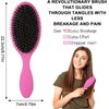 Extension Brush,Detangler Massage Hair Brush Professional Detangle Natural Bristle Cushion Nylon Brush Comb Soft Bristle Hairbrushes for Women