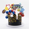 Hero Themed Birthday Party Supplies, Superhero Birthday Decorations, Boys' Birthday Cake Decorations, Superhero Birthday Cake Decorations, Used To Celebrate Hero Themed Birthday Parties