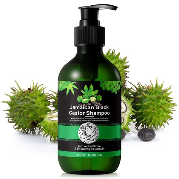 Hair Growth Serum with Biotin, Argan, Castor, and Coconut Oils - Keratin Shampoo for Thinning Hair and Hair Loss, Deep Conditioner for Dry, Damaged, Curly Hair