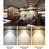 Megrezo 12 Volt Led Lights for RV Boat Trailer Camper - Neutral 4500K 300 Lumens 3W, Low Voltage Recessed Light Dimmable, Pack of 8