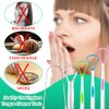 Tongue Scraper Cleaner for Adults Kids, 5 Pack 100% BPA Free Fresher Tongue Tools, Bad Breath Remove Reusable Stainless Steel Tounge Scrapper Set