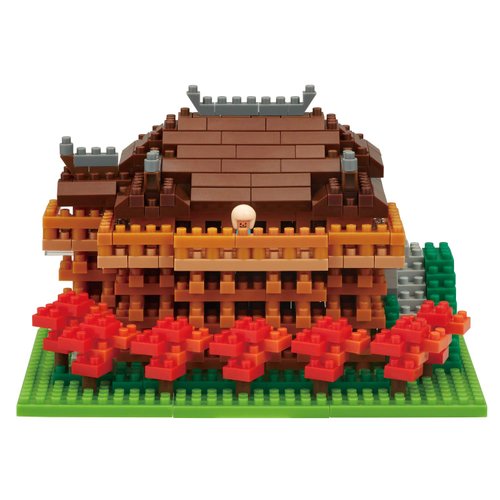 nanoblock - World Famous Buildings - Kiyomzu Temple, Sight to See Series Building Kit