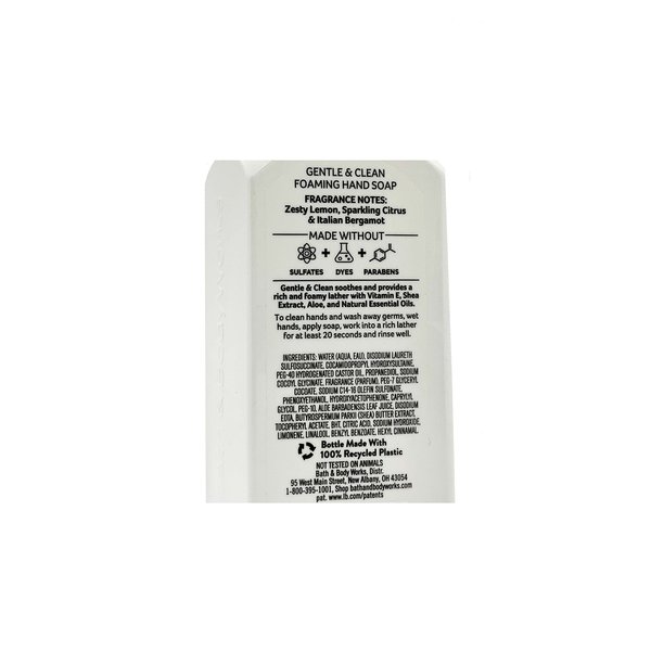 Bath and Body Works Gentle Foaming Hand Soap, Kitchen Lemon 8.75 Ounce (2-Pack)