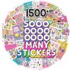 Just My Style® 1500 Sticker Book by Horizon Group USA, Fun Craft Stickers, Cute Gifts for Girls Kids Teens Adults
