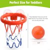 MARPPY Bath Toys - Bathtub Basketball Hoop for Kids, Toddlers - Mold Free Bath Toys & Shower Toys with Suction Cup and 3 No-Hole Balls - Bathtub Toys for Toddlers Boys & Girls
