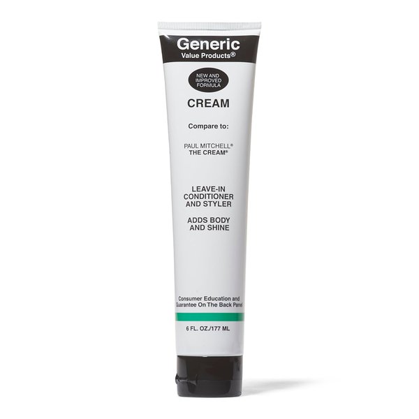 Generic Value Products Cream Leave In Conditioner & Styler, Moisturizes, Strengthens, Protects, Leave-in Thickening Conditioner, 6 Oz